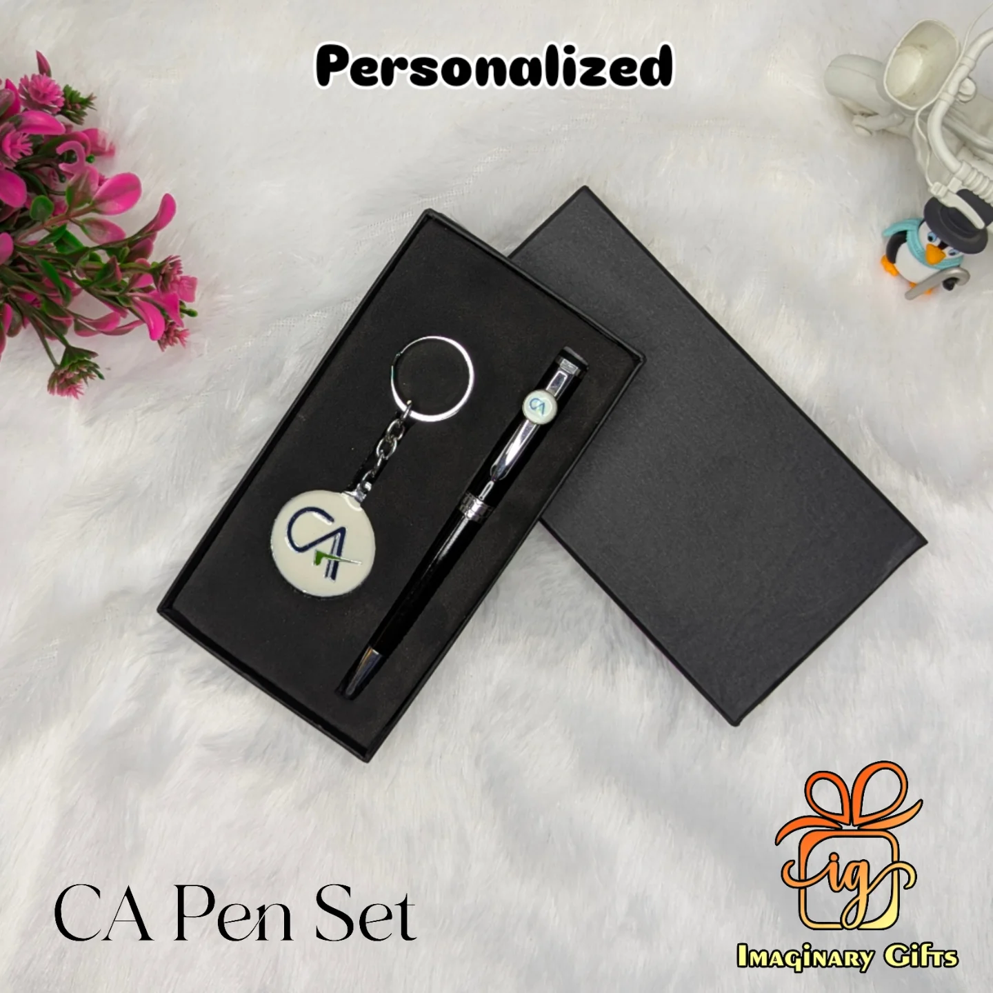IMG_20250603_014942_541 Custom CA Logo & Name Pen & Keychain - Premium Corporate Gift Set - Image 1