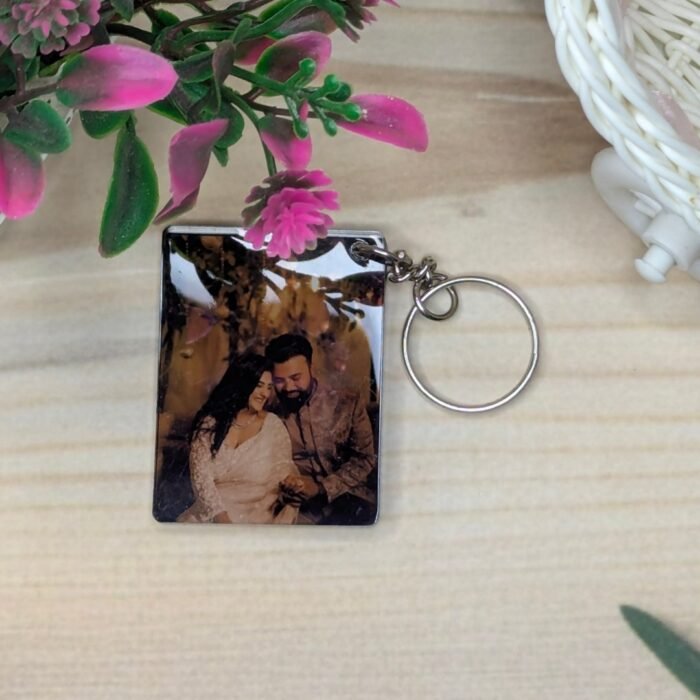 Vibrant Photo Acrylic Keychain - Custom Image Display - Image 1
