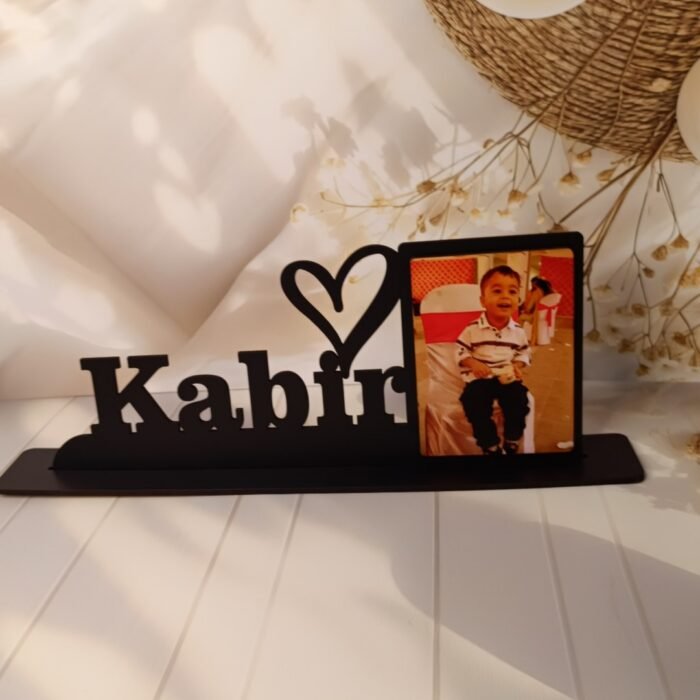 Photo Standee with Custom Name - Tabletop Display for Personalized Photos - Image 1