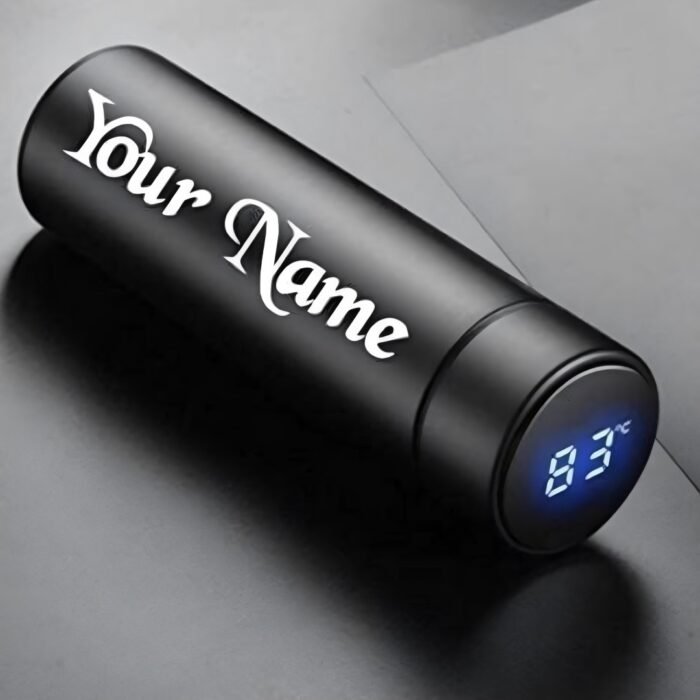 Engraved Name Temperature Smart Water Bottle - Stylish & Functional - Image 1