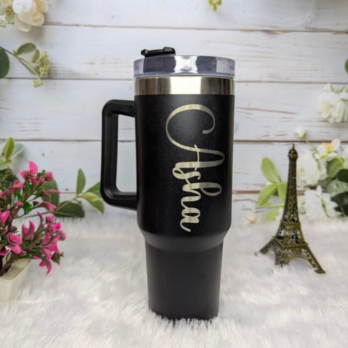 Personalized Vacuum Tumbler 1200ML  (Black) - Image 1