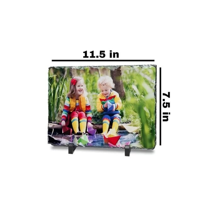 Personalized Photo Print Stone (Rectangle 11.5 in) - Image 2