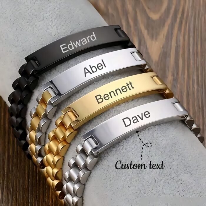 Persnonalized Name Metal Bracelet - Image 3